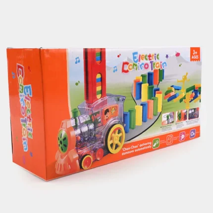 DOMINO TRAIN WITH LIGHT & MUSIC TOY FOR KIDS